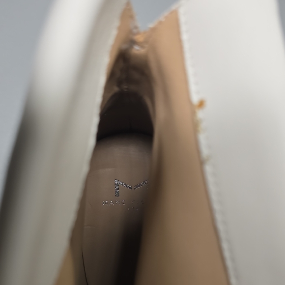 Marc Fisher Cream Heeled Boots - Picture 4 of 8